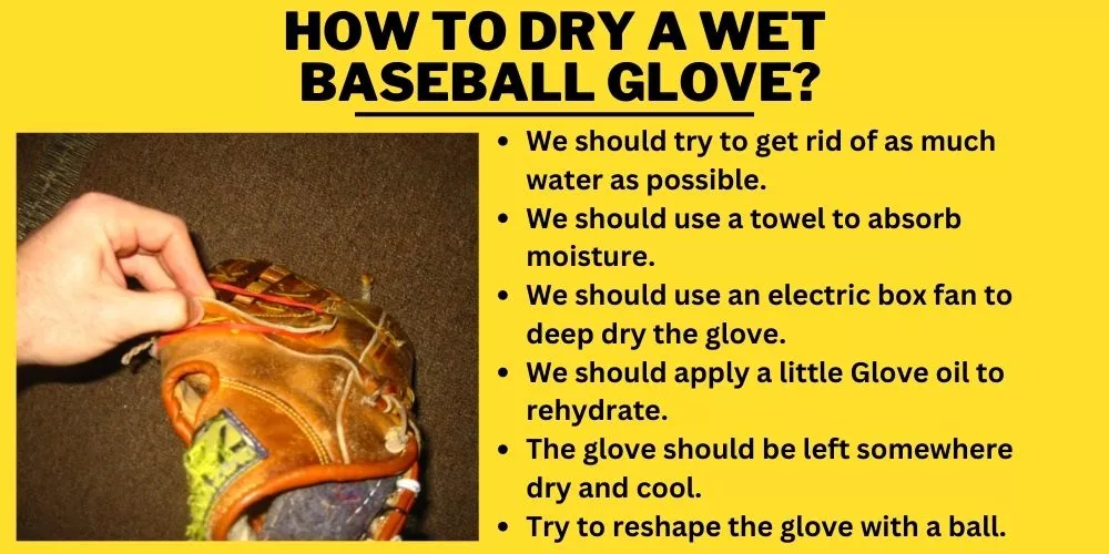 How To Dry A Wet Baseball Glove
