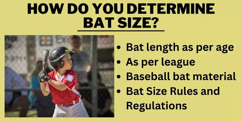 How do you determine bat size