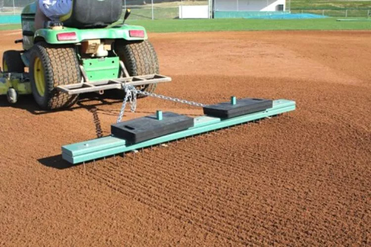 How long does it take to drag a baseball field