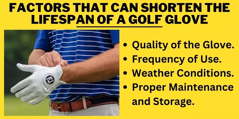 Factors that Can Shorten the Lifespan of a Golf Glove